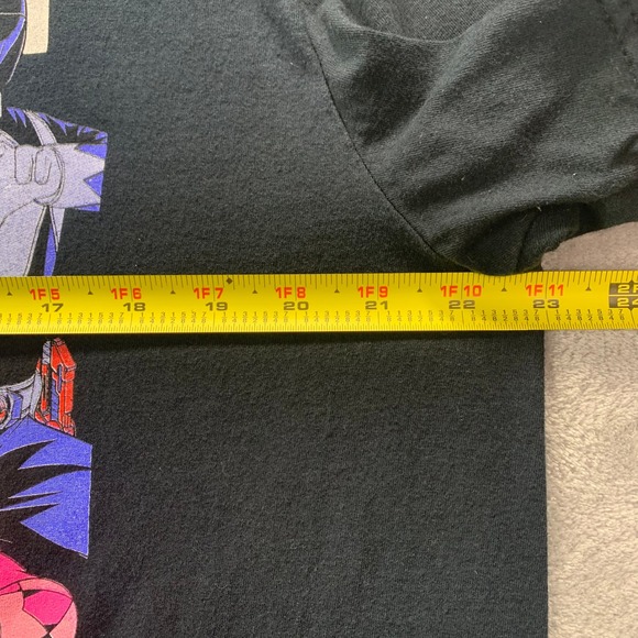 Power Rangers Its Morphin Time Graphic T Shirt Black Men's XL Cotton - Picture 3 of 6